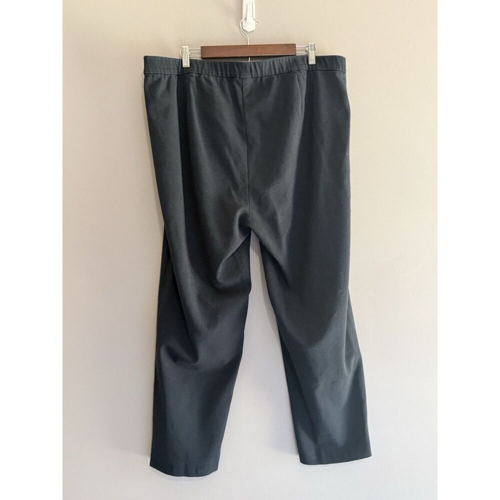 J Jill Pull On Knit Pants Elastic Waist Black Straight Casual Office Comfort 20 - Picture 12 of 16